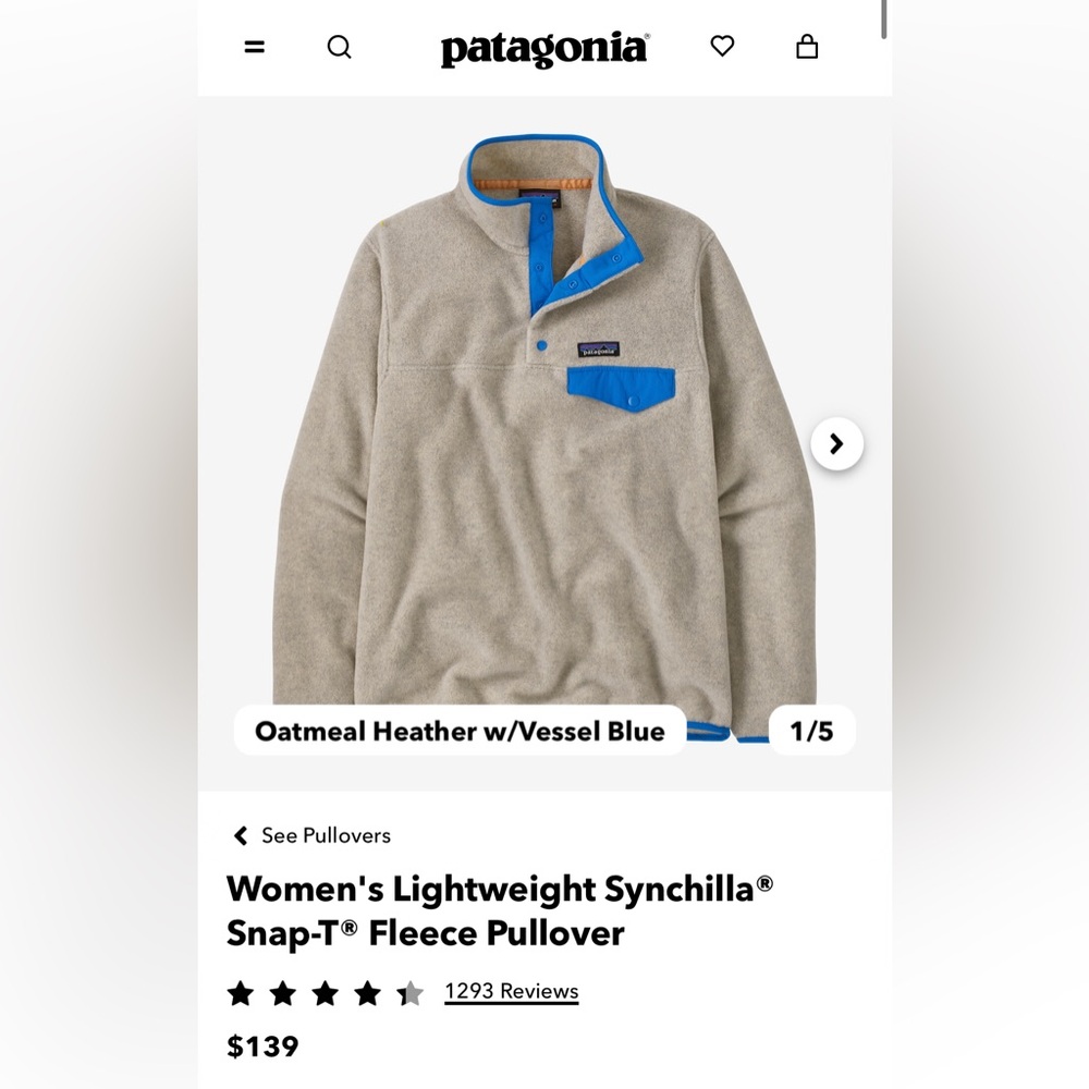 PATAGONIA Synchilla Fleece Pullover
